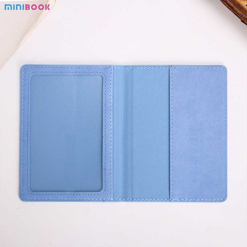 2023 USA Passport Holder Sleeve Custom Logo for Personalized Traveling in PU Leather