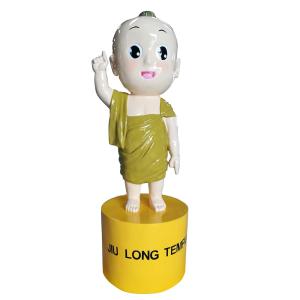 China Fiberglass Monk Cartoon Statue Resin Character Image Statue wholesale