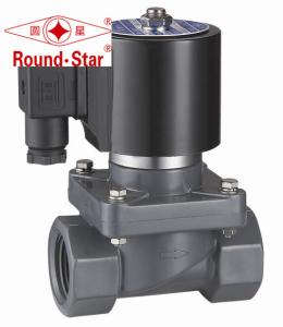 China Black 1/2 Inch Anti Corrosion Plastic Water Solenoid Valve Pilot Operated wholesale