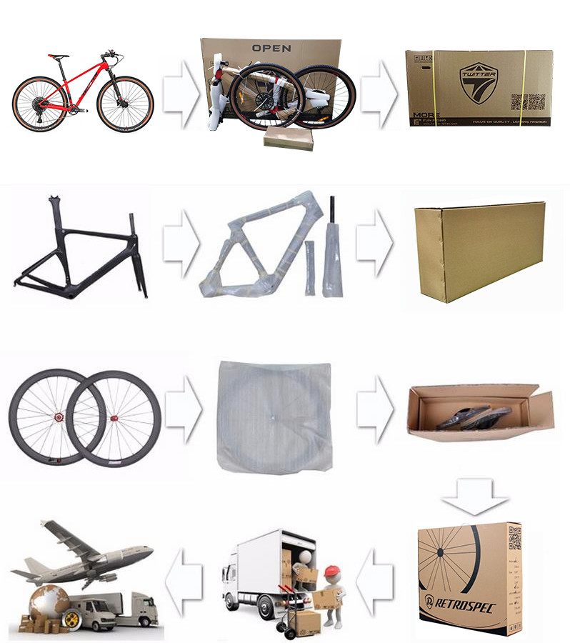 15inch 17inch 19inch Carbon Bike Frame High Modulus T900 Carbon Mtb Frame