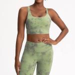 Tie Dye Yoga Bra And Legging Set Yoga Activewear Sets 220gsm