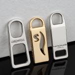 Fashionable Style Custom Metal Zipper Pulls For Handbag