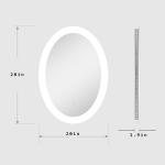 LED Digital Clock Bathroom Mirror LED Shatter Resistant Personalized Aesthetic