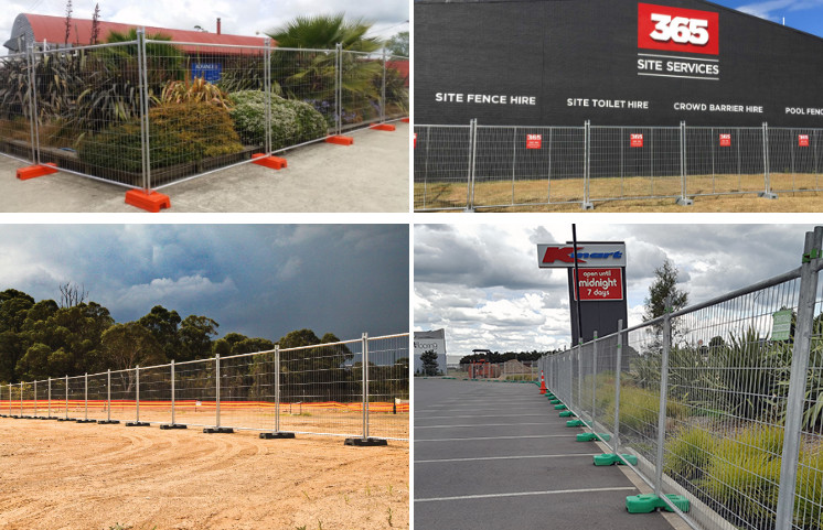 6'X9.5' Temporary Security Fence Perimeter Patrol Portable Security Fence