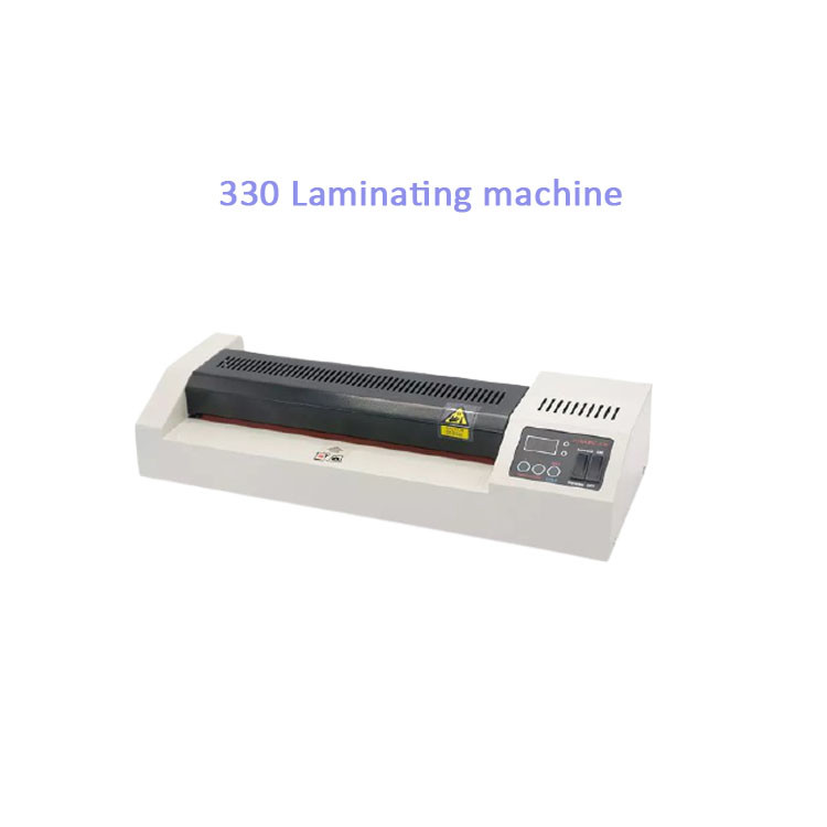330mm Width Cold Hot Lamination Machine , 4 Rollers Roll Laminator With LED Display