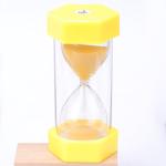 Kids Sand Timer Hourglass Plastic Hexagonal Hourglass Free Sample