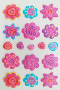 China Removable Kids Foam Stickers , Promo Beautiful Sun Foam Stickers Sheets wholesale