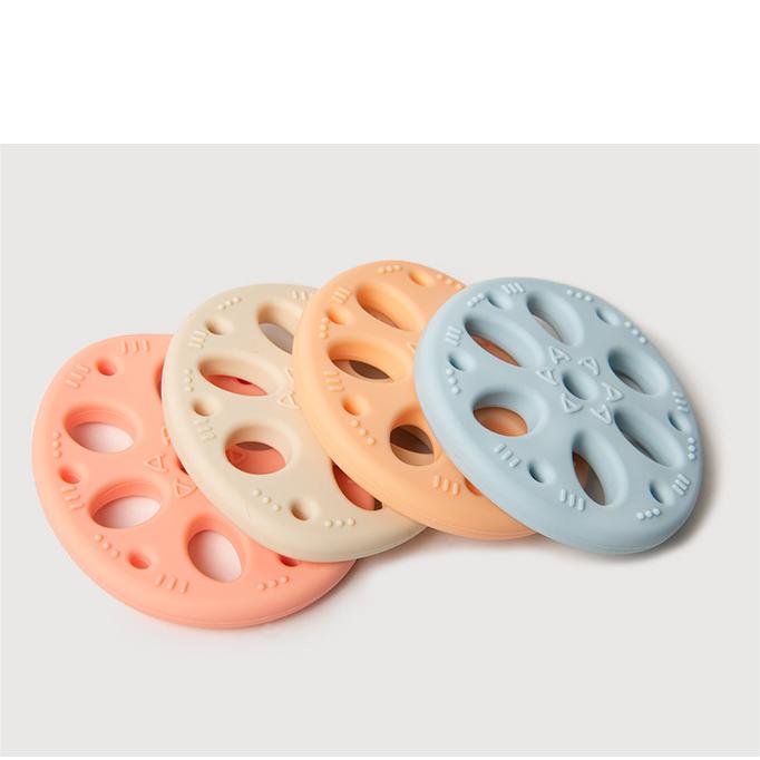 Custom Logo Kids Soft Silicone Teether Food Grade BPA Free Baby Safe Teething Toys