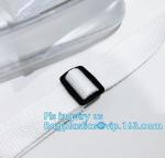 Stadium Purse PVC Handbag Chain Crossbody Bag, holographic transparent pvc