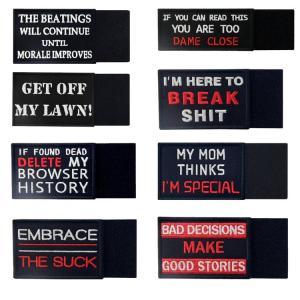 China Embroidery Polyester Velcro 5cm Tactical Patch For Vests Bags wholesale