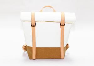 China Customized Washable Kraft Paper Backpack Recycled Lightweight Leisure Style wholesale