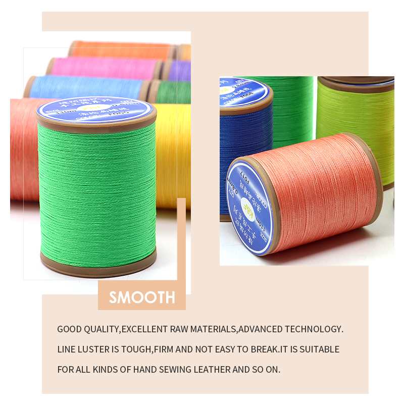 OEM/ODM 150D/0.8mm 110M Hand Sewing Leather Sewing Thread for Machine and Hand Stitching