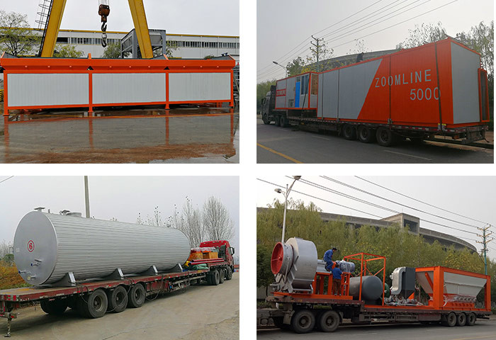 160t / h stationary asphalt mixing plant