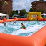 Factory Customized PVC Inflatable Football Playground Inflatable Soccer Field