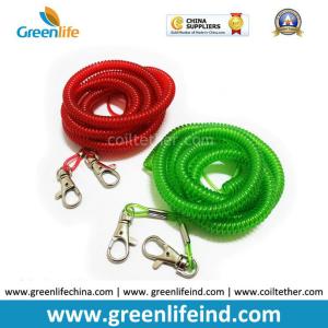 China Hot Selling Red Green Long Fishing Spring Coiled Lanyard Tether wholesale