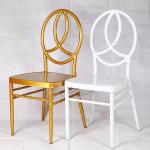 Hotel Furniture High Quality Metal Gold Dining Stacking Phoenix Chairs For Event