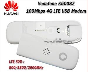 China 100% new USB modem Unlocked Vodafone K5008 K5008-Z ZTE LTE 4G Broadband Dongle 100Mbps wholesale