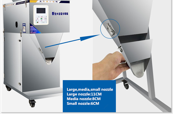 Coffee Bean Granule Tea Weighing Machine , Vibration Automatic Powder Filling Machine