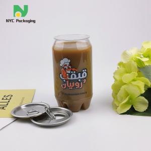 China Portable 11.15oz Plastic Beverage Cans Packaging Logo Printing wholesale
