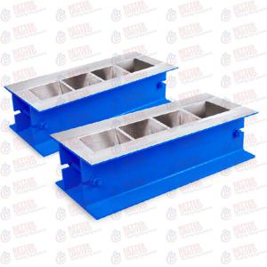 China Steel Mortar Cube Mould 150x150x150mm 4 Gang Cement Cube Molds wholesale