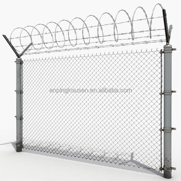 Airport Perimeter Security Electric Fence with Heat Treatment and Waterproof Design