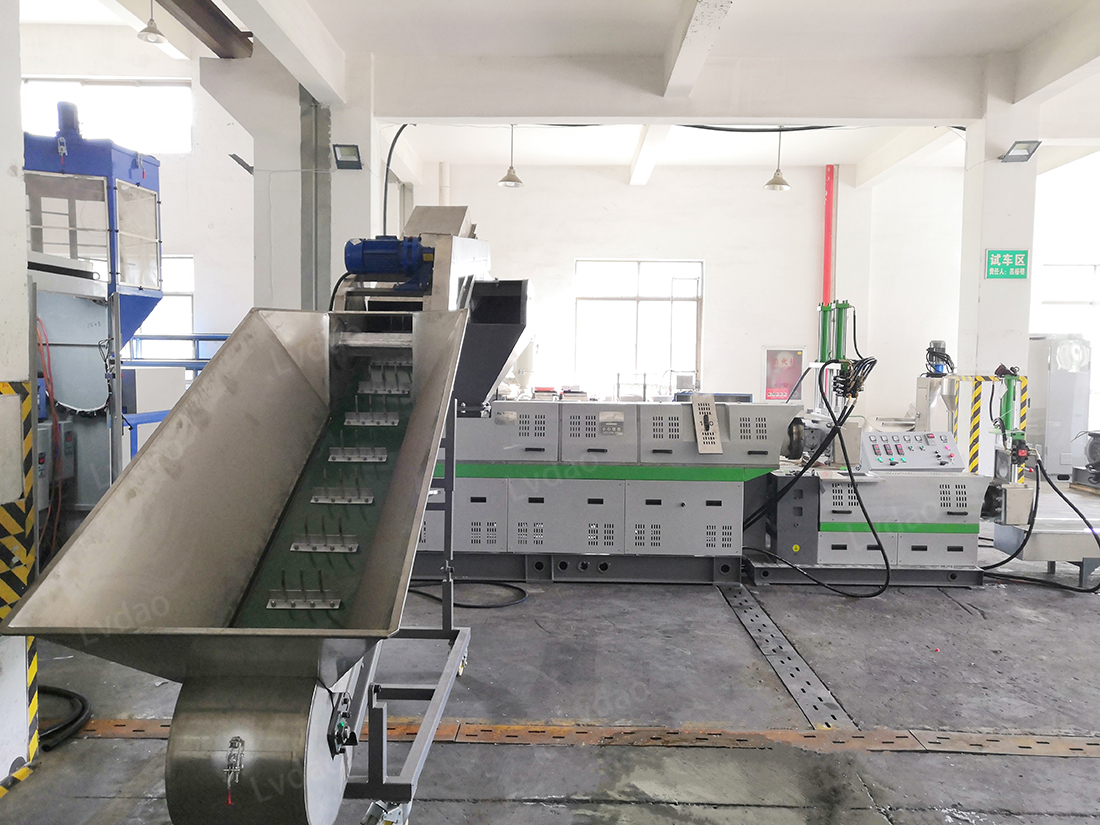 PP PE LDPE Plastic Film Bags Recycling Granulator Extruder Pelletizer Granules Making Pelletizing Machine