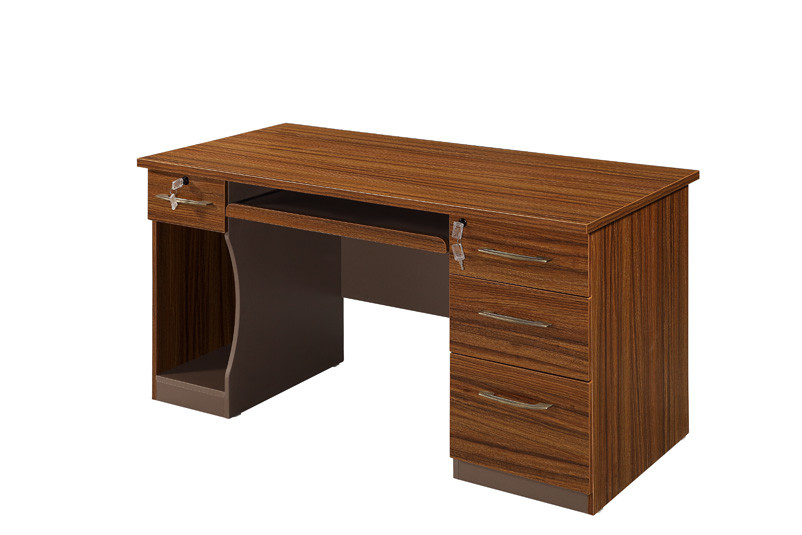 Simple Design Wood Computer Desk Staff Furniture With Melamine Surface
