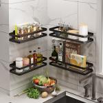 201 Stainless Steel Kitchenwares 25cm-40cm Wall Mounted Condiment Organizer