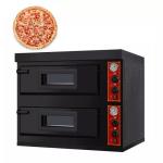 Modern Shape Safe Thermostat Stainless Steel Pizza Oven 0.1Kw For Restaurants