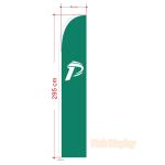 Digital CMYK 65x295cm Teardrop Advertising Flags