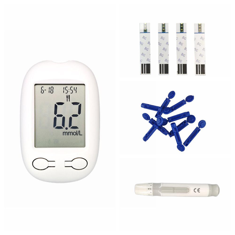 HZ Glucometer Blood Sugar Test Diabetes Check Machine 50g