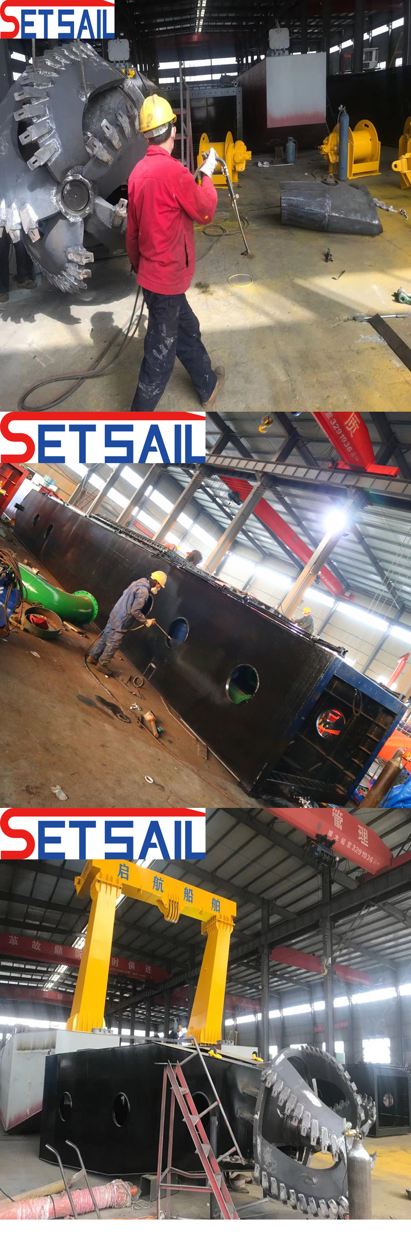 Steel Plate Double Water Wheel Sand Washing Machine for Land Sand