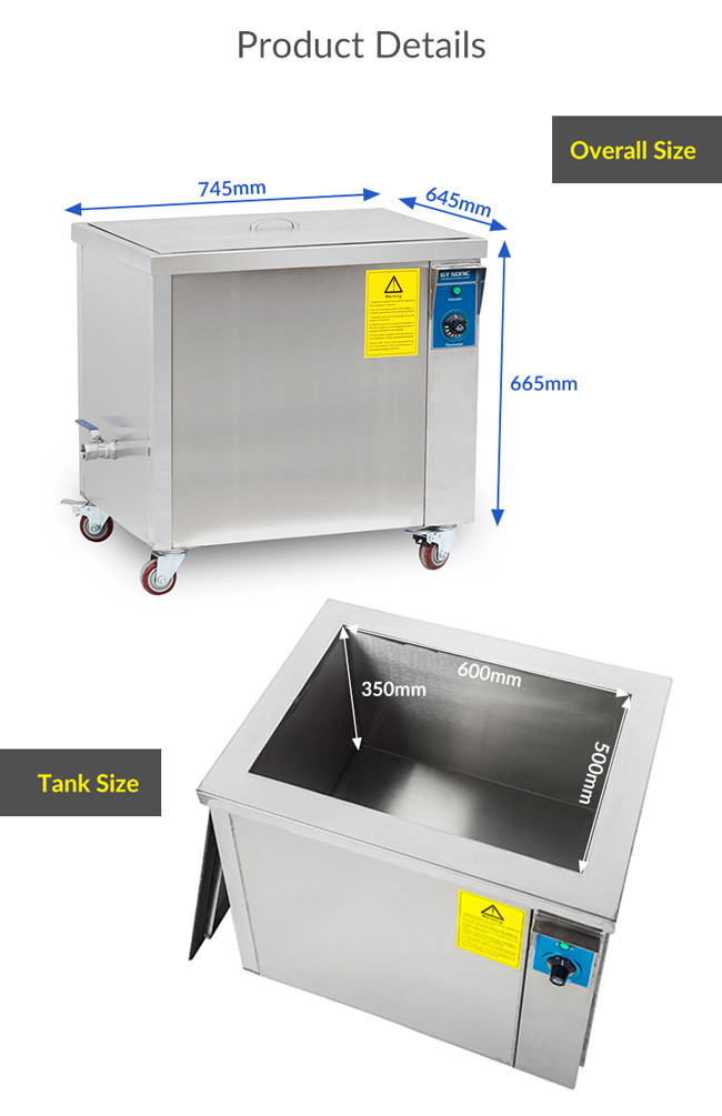 105L Single Tank Industrial Ultrasonic Cleaner For High Performance Cleaning