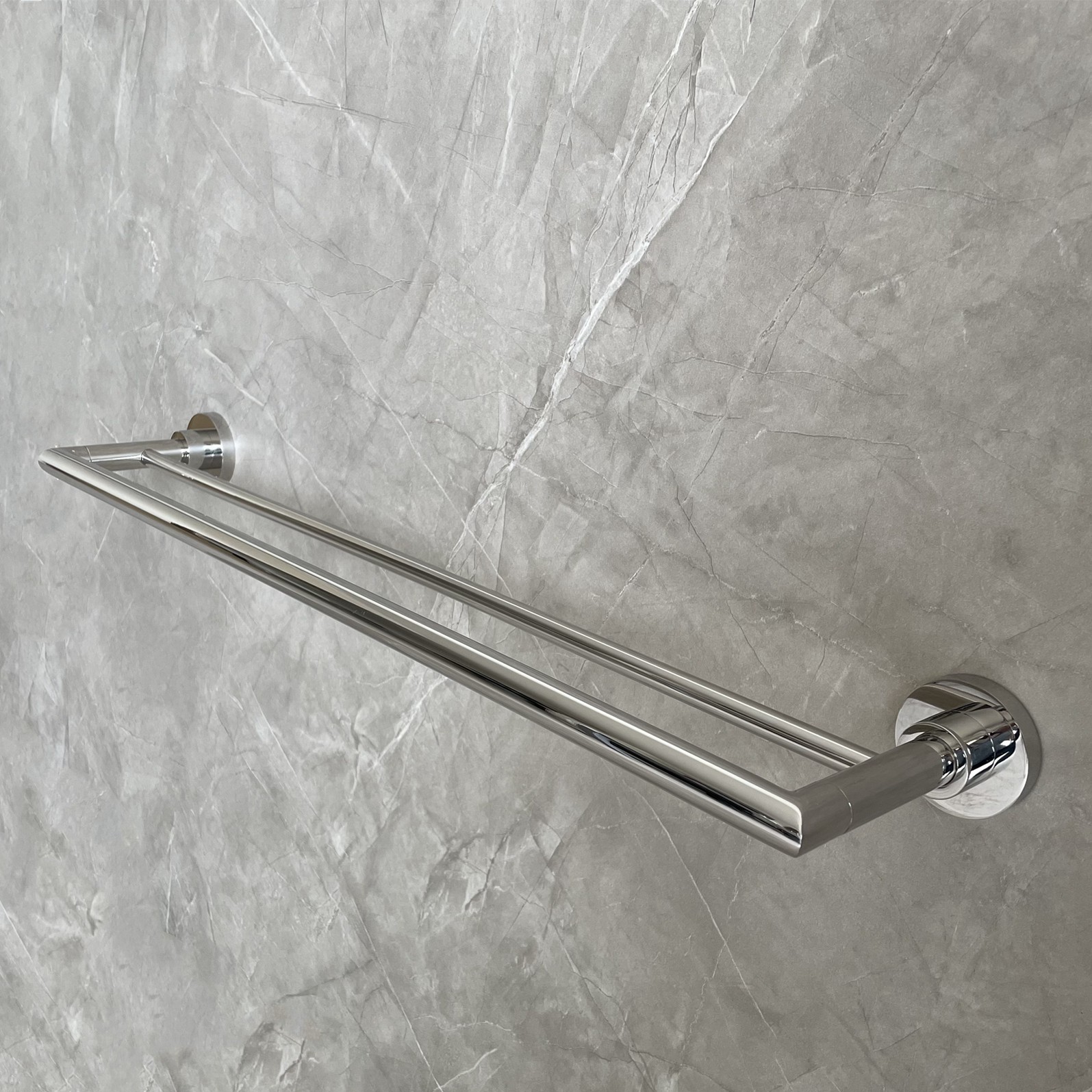 Wall Mounted Kitchen Towel Rack Bathroom Double Towel Bar SUS304 Polished