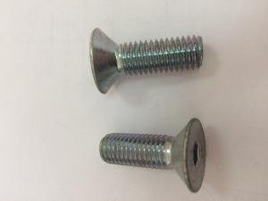China Grade 10.9 Carbon Steel Zinc Plated M16 Socket Drive Flat Head Machine Screws Coutersunk Head Screws wholesale