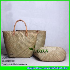 China LUDA beach bag 2015 wholesale straw beach bagsseagrass shoulder tote beach bag wholesale
