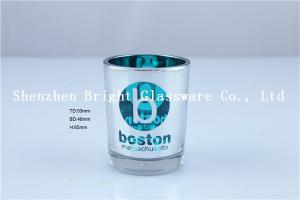 China Electroplating Color Glass Candle Holder wholesale