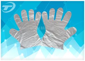 China PE Medical Disposable Gloves Smooth Or Textured Surface , Transparent wholesale
