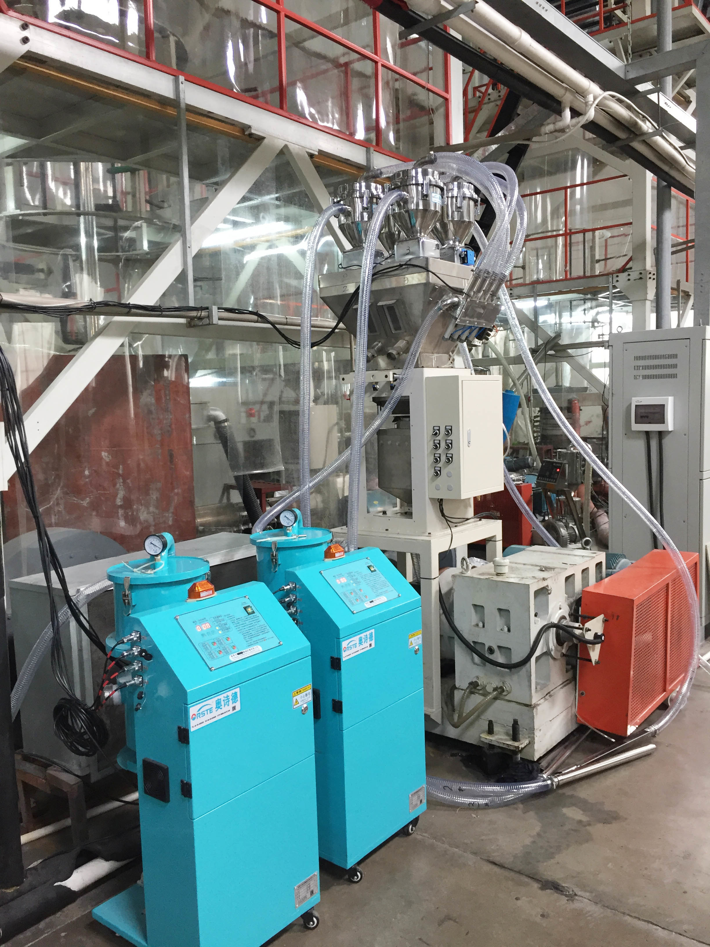 Plastic Material Granule Resin Hopper Loaders for Automatic Feeding OAL-1S Green