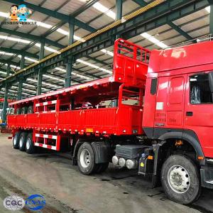 China Heavy Duty Q345B Steel 40 Feet 50T Drop Side Semi Trailer wholesale