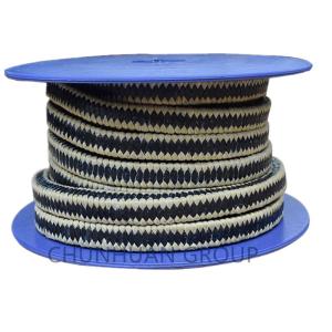 China SGS Yellow Aramid Corner Black Ptfe Graphite Packing wholesale