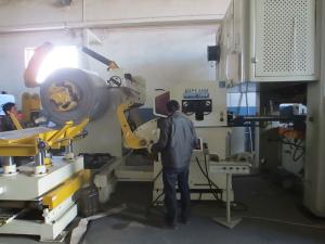 China Double Head Material Frame Coil Feeder Press Stainless Steel Stamping Production wholesale