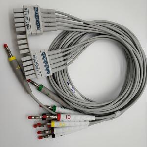 China Compatible Mortara IEC Athletic Flat Leads Cables , Medical Holter Heart Monitor wholesale