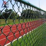 Green Pvc Coated Vinyl Chain Link Fence 6ft 8ft Diamond Cyclone Wire Fencing