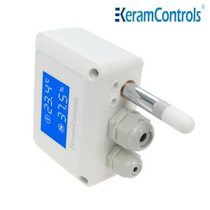 China Air Duct Mounted Digital Temperature Transmitters 0-10V M16 wholesale