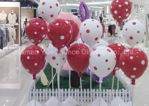 China Decorative Standing Fiberglass Balloons With Spot Pattern For Shopping Center wholesale