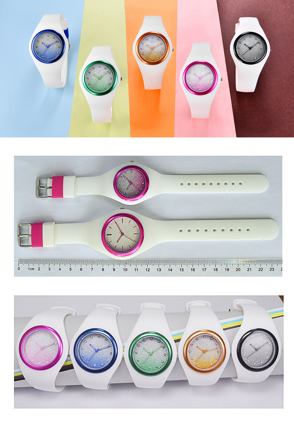 2018 Ladies Fashion Watch ,OEM Ladies Quartz Analog Watch , Customized Design Silicone Band Wrist Watch