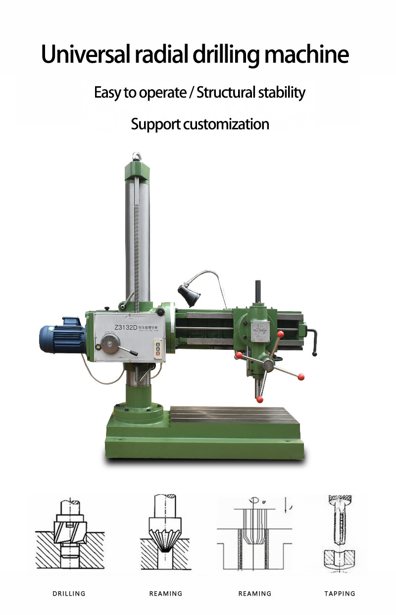 Universal radial drilling machine Z3732D Maximum Drilling Diameter 32mm Radial Drilling Machine