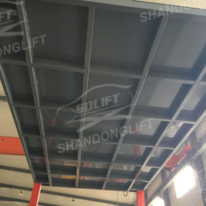 6T 3M Double Deck Car Parking System , Underground Hydraulic Scissor Car Lift For 2 Cars TUV