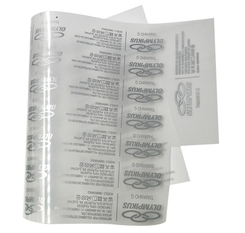 Iron On Size Care Heat Transfer Labels For Clothes Beddings Custom